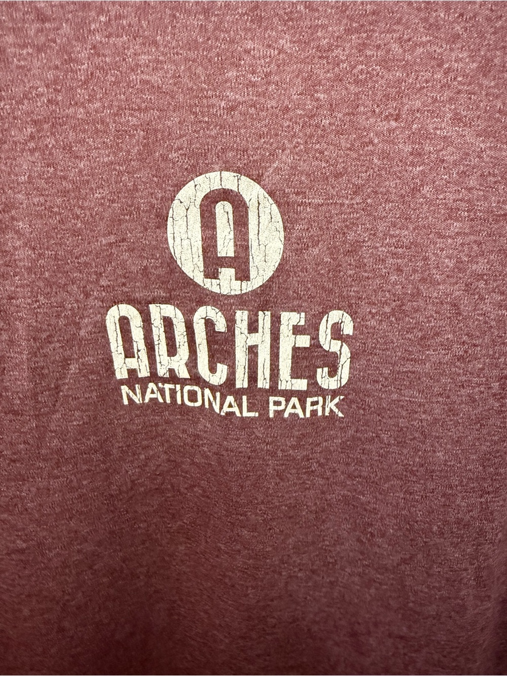 Arches National Park Maroon 1/4 Zip Pullover Top - Picture 6 of 7